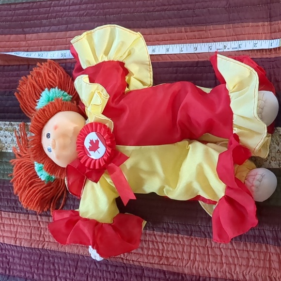 CABBAGE PATCH* inspired doll in fun homemade clown costume w/ Canadian flag pin - Picture 7 of 9